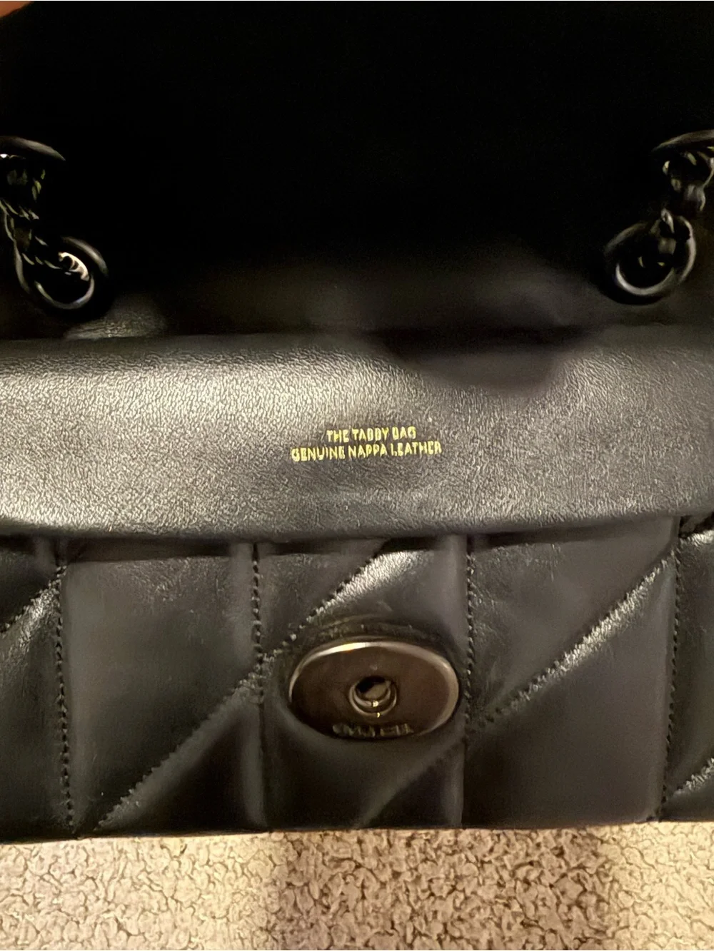 Coach Tabby 20 Quilted Leather Shoulder Bag – Black Hardware